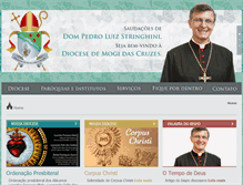 Tablet Screenshot of diocesedemogi.org.br